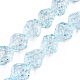 Chapelets de perles en verre électroplaqué&nbsp;EGLA-N012-08H-1