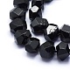 Natural Black Tourmaline Beads Strands G-G764-13-3