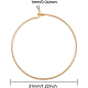 BENECREAT 30PCS 18K Real Gold Plated Hoop Earrings Findings Diameter 31mm Thickness 0.9mm Ear Hoops with Jewelry Container for DIY Jewelry Makings KK-BC0005-10G-NF-3