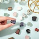 20 pièces 10 couleurs pépites pierres précieuses naturelles sans trou/perles non percées G-SZ0001-77-3