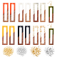 1 коробка 70 шт. наборов для самостоятельного изготовления висячих сережек DIY-OC0006-13-1