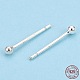 925 Sterling Silver Round Ball Stud Earrings STER-T005-01A-1