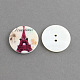 Bottoni di guscio bottoni per cucuire 2-foro piatto tondo X-SHEL-S241-16-1
