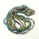 Electroplate Glass Beads Strands EGLA-D019-M-1