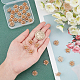 SUPERFINDINGS 30Pcs 16mm Brass Flower Shape Bead Caps Metal Filigree Spacers Beads Fancy Bead Caps for Bracelet Necklace Jewelry Making KK-FH0002-47-4