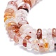 Brins de perles de quartz hématoïde rouge naturel/quartz ferrugineux G-K245-B07-02-3