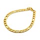 Trendy Women's 304 Stainless Steel Figaro Chain Bracelets STAS-A028-B017-2