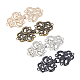 OLYCRAFT 8 Pairs Swirl Flower Sew on Cape Cloak Clasp Fasteners 68 x 30mm Hook and Eye Cardigan Clip for Rope ALRI-OC0001-04-1