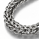 Men's Alloy Wheat Chain Bracelets BJEW-T014-09AS-4