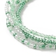 4pcs 4 perles de verre de style ensemble de bracelets multi-brins à 4 couches BJEW-JB09034-5