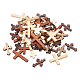 CHGCRAFT 72Pcs 6 Style Wood Pendants WOOD-CA0001-23-1
