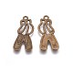 De style tibétain chaussures de danse en alliage pendentifs X-TIBEP-844-AB-FF-1