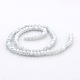 Pearl Luster Plated Faceted Rondelle Imitation Jade Glass Beads Strands GLAA-A024B-PL02-2