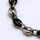 Fashionable 304 Stainless Steel Coffee Bean Chain Necklaces X-NJEW-I008-34C-2