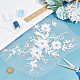 Polyester Embroidery Sew on 3D Flower Appliques DIY-WH0304-717-4