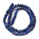 Natürliche Lapislazuli Perlenstränge&nbsp;G-D344-A17-4