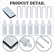 GORGECRAFT 1 Box 120Pcs Shutter Repair Tool Set Including 60Pcs White Spring Loaded Shutter Pins and 60Pcs Tilt Rod Louvers Staples Home Windows Blind Repair Replacement Tools Supplies FIND-GF0003-90-3