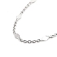 Rhombus Chain Necklaces X-NJEW-JN03495-01-1