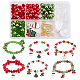 Набор для изготовления рождественских браслетов «сделай сам» DIY-SC0019-51-1