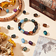 Chgcraft 36 pièces 6 couleurs perles d'espacement ovales résine imitation pierres précieuses perles baril perles d'espacement pour bricolage fabrication de bijoux kit de recherche RESI-CA0001-37-4