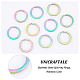 UNICRAFTALE 20pcs 304 Stainless Steel Split Key Rings Rainbow Color Keychain Findings 20mm Diameter Key Ring for Women Jewelry Keychain Craft Making STAS-UN0040-57-4