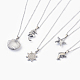 304 Stainless Steel Pendant Necklaces NJEW-F239-03P-1