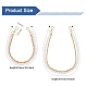 Chgcraft 2pcs 2 style en plastique imitation perle perlée double brin poignées de sac DIY-CA0005-94-2