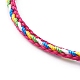 Nylon Twist Cord Bracelets BJEW-JB06479-06-4