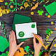 CRASPIRE Shamrock Wax Seal Stamp St. Patrick's Day Sealing Wax Stamps 30mm Retro Vintage Removable Brass Stamp Head with Wood Handle for St. Patrick's Day Invitations Cards Gift AJEW-WH0184-0802-4