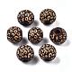 Painted Natural Wood Beads X-WOOD-T021-53A-02-2