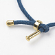 Bracelet en coton avec cordon torsadé X-MAK-L012-07-2