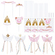 SUPERFINDINGS 4Pcs 2 Colors Resin Wing & Star Cake Topper DIY-FH0002-91-1