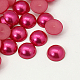 Half Round Domed Imitated Pearl Acrylic Cabochons OACR-H001-S-1