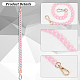 PandaHall Elite 5Pcs 5 Colors Acrylic Imitation Jelly Curb Chain Link Purse Chains FIND-PH0017-48-4