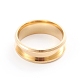 Ионное покрытие (ip) 201 рифленое кольцо для пальца из нержавеющей стали MAK-WH0007-16G-2