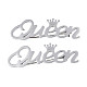 201 Stainless Steel Word Queen with Crown Lapel Pin JEWB-N007-125P-2