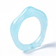 Transparent Resin Finger Rings RJEW-T013-001-F04-6