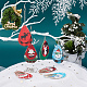 Sunnyclue DIY Weihnachten themenorientierte Ohrring machen Kits DIY-SC0014-34P-5