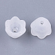 6-petal transparente Acryl Perlenkappen FACR-T001-03-2