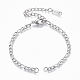 304 Stainless Steel Figaro Chain Bracelets Making STAS-S105-JN962-1-1