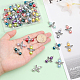 Chgcraft 4 set di ciondoli di perle di vetro perlato dipinto a forno FIND-CA0006-26-3