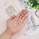 26 Stück 5 Stile Legierung Strass Cabochons&nbsp;FIND-FH0009-61-3