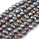 Chapelets de perles en verre électroplaqué EGLA-J149-A-6mm-FR06-1