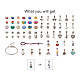 Kit para hacer collares y pulseras europeas craftdady diy DIY-CD0001-46-3
