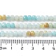 Brins de perles d'amazonite de fleurs naturelles G-J400-A08-03-5
