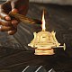 CHGCRAFT 4Sets Oil Lamp Burner Brass Plated Oil Lamp Replacement with Cotton Wicks for Replacement Fiberglass Torch Wicks Windproof Oil Lamp Accessories FIND-WH0110-791-6
