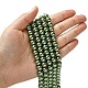 Eco-Friendly  Dyed Glass Pearl Round Bead Strands HY-A002-8mm-RB025-4