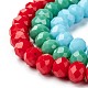 Chapelets de perles en verre opaque de couleur unie EGLA-X0007-01D-4mm-3
