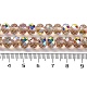 Brins de perles de galvanoplastie transparentes plaquées de couleur ab EGLA-H104-06F-4