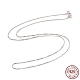Collar de cadena de plata de ley 925 chapada en rodio para mujer NJEW-M190-02C-P-1